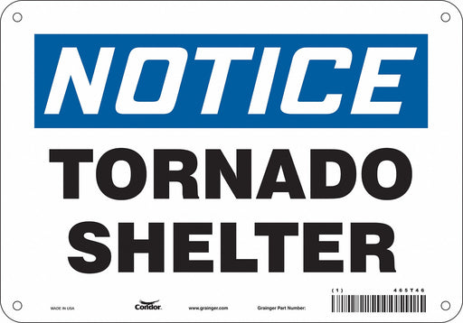 Safety Sign 7 in x 10 in Polyethylene