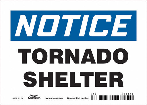 Safety Sign 5 in x 7 in Vinyl