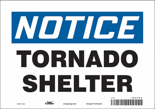 Safety Sign 7 in x 10 in Vinyl