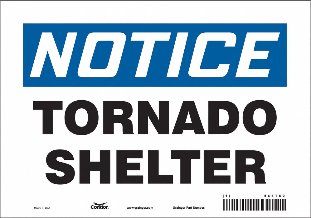 Safety Sign 7 in x 10 in Vinyl
