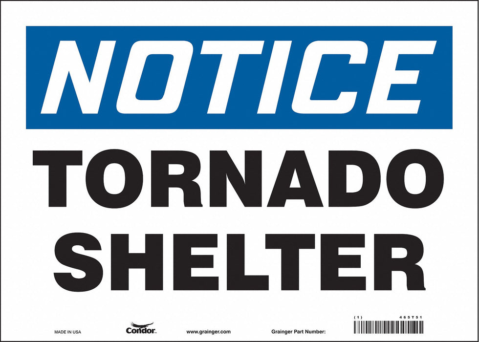 Safety Sign 10 in x 14 in Vinyl