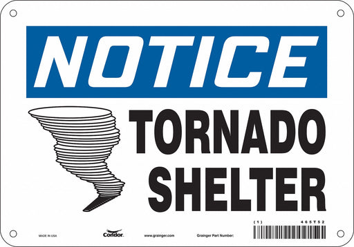 Safety Sign 7 in x 10 in Aluminum