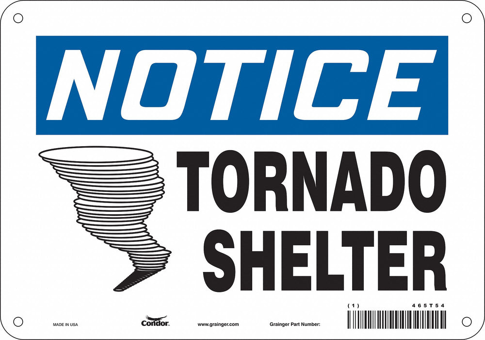 Safety Sign 7 in x 10 in Polyethylene