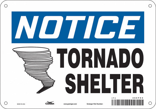 Safety Sign 7 in x 10 in Polyethylene
