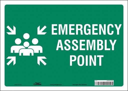 Safety Sign 10 in x 14 in Vinyl