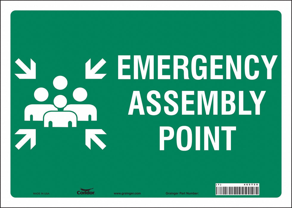 Safety Sign 10 in x 14 in Vinyl