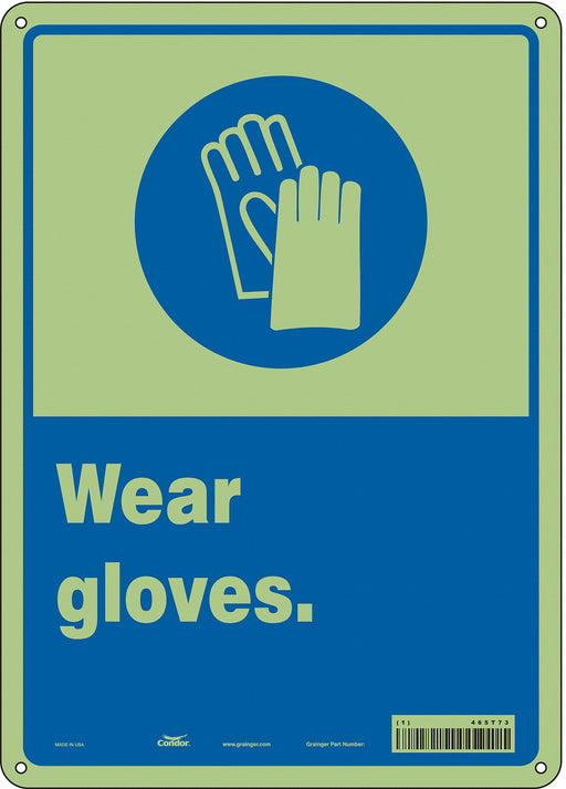Safety Sign 14 in x 10 in Polyethylene