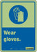 Safety Sign 14 in x 10 in Polyethylene