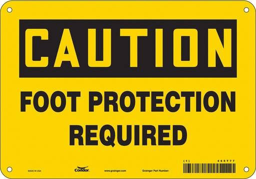 Safety Sign 7 in x 10 in Aluminum