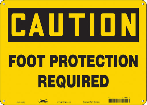 Safety Sign 10 inx14 in Polyethylene
