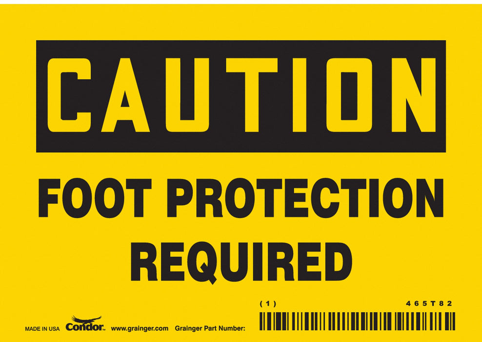 Safety Sign 3 1/2 inx5 in Vinyl