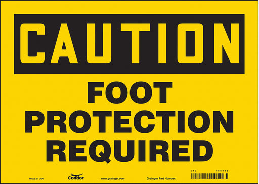 Safety Sign 10 in x 14 in Vinyl