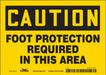 Safety Sign 5 in x 7 in Vinyl