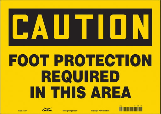Safety Sign 10 inx14 in Vinyl