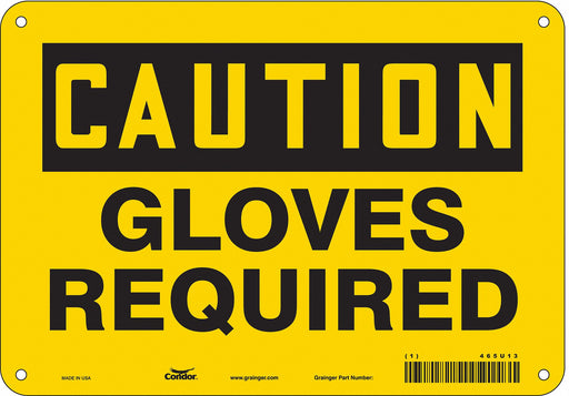 Safety Sign 7 in x 10 in Aluminum