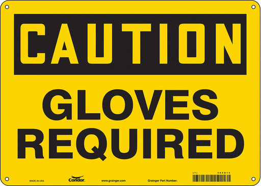 Safety Sign 10 inx14 in Aluminum