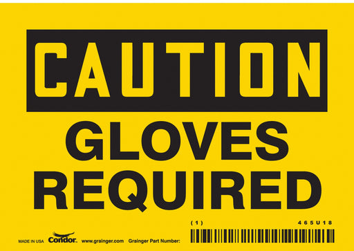 Safety Sign 3.5in x 5in Vinyl
