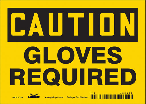 Safety Sign 5 inx7 in Vinyl