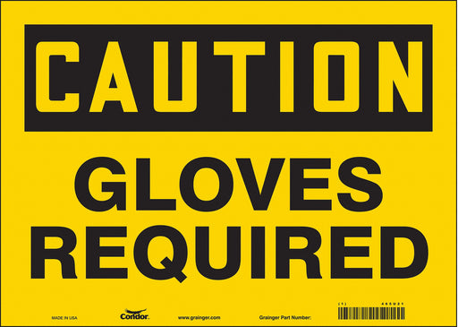 Safety Sign 10 in x 14 in Vinyl