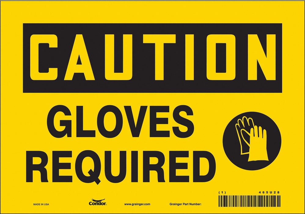 Safety Sign 7 inx10 in Vinyl