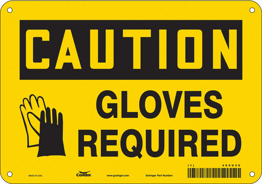 K0413 Safety Sign 7 in x 10 in Aluminum