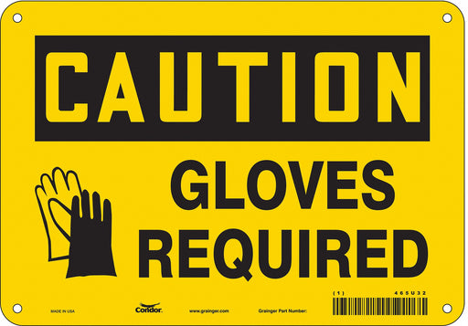 K0413 Safety Sign 7 inx10 in Polyethylene