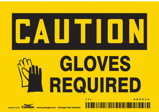 K0413 Safety Sign 3.5in x 5in Vinyl
