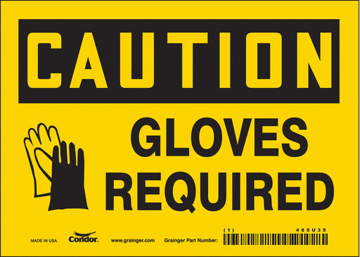 K0413 Safety Sign 5 inx7 in Vinyl