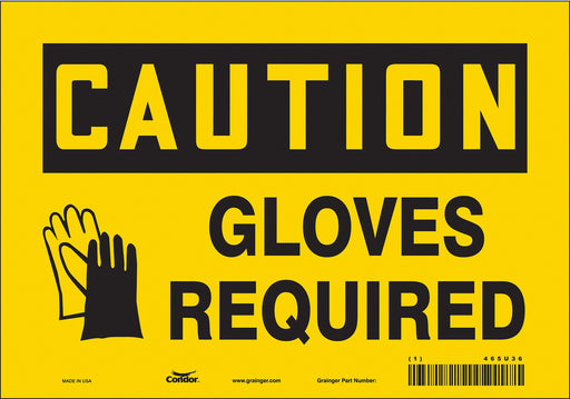 K0413 Safety Sign 7 inx10 in Vinyl