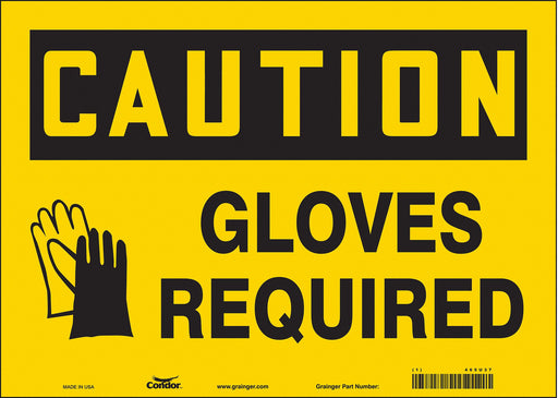 K0413 Safety Sign 10 in x 14 in Vinyl
