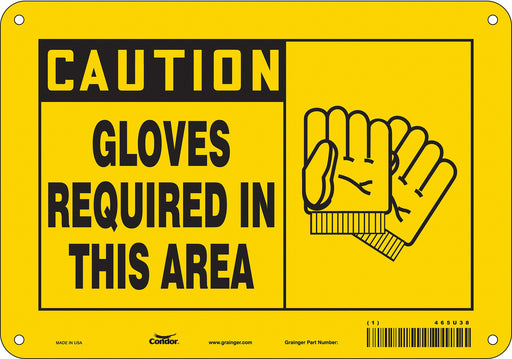 Safety Sign 7 in x 10 in Aluminum