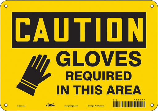 Safety Sign 7 in x 10 in Aluminum