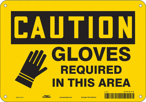 Safety Sign 7 in x 10 in Polyethylene