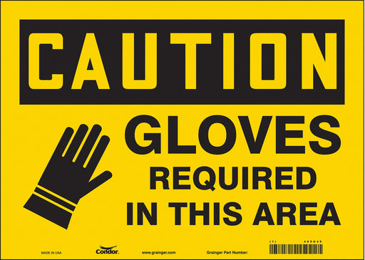 Safety Sign 10 inx14 in Vinyl