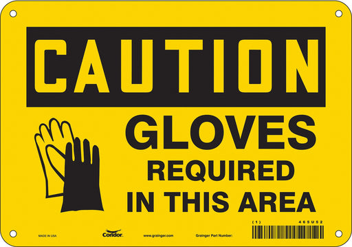 Safety Sign 7 in x 10 in Polyethylene