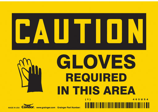 Safety Sign 3.5in x 5in Vinyl