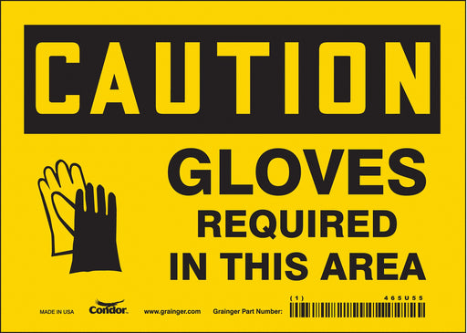 Safety Sign 5 in x 7 in Vinyl