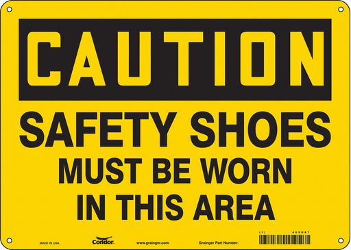 K0424 Safety Sign 10 inx14 in Aluminum