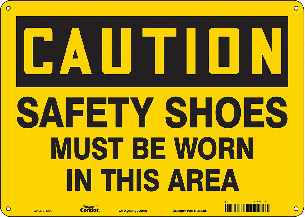 K0424 Safety Sign 10 inx14 in Aluminum