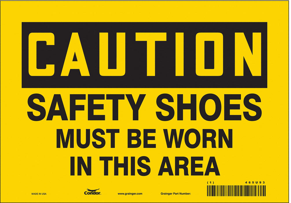 K0424 Safety Sign 7 inx10 in Vinyl