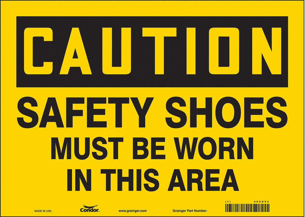 K0424 Safety Sign 10 inx14 in Vinyl