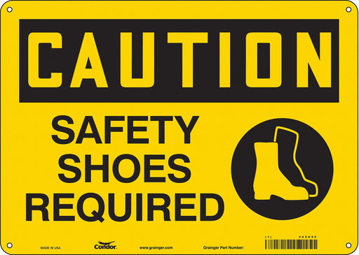 Safety Sign 10 inx14 in Aluminum