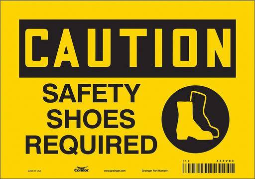Safety Sign 7 inx10 in Vinyl