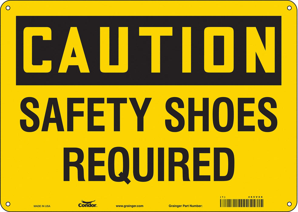 Safety Sign 10 in x 14 in Aluminum