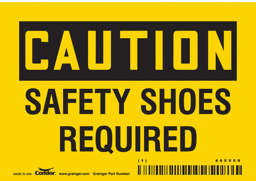 Safety Sign 3 1/2 inx5 in Vinyl