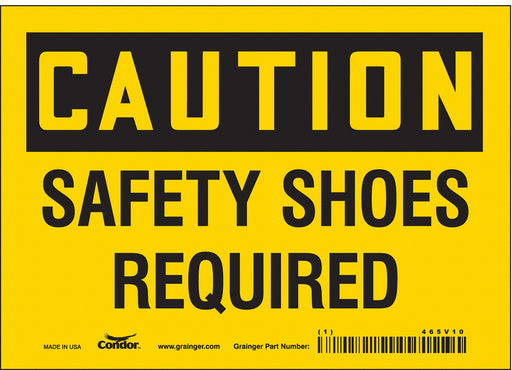 Safety Sign 5 inx7 in Vinyl