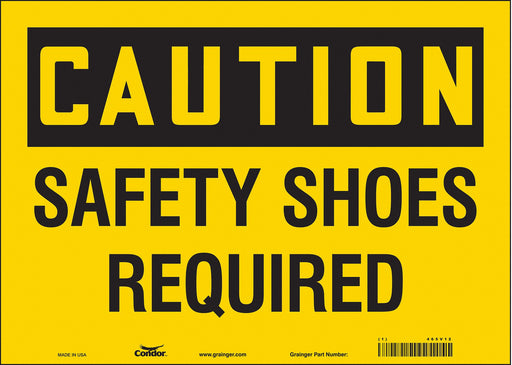 Safety Sign 10 in x 14 in Vinyl