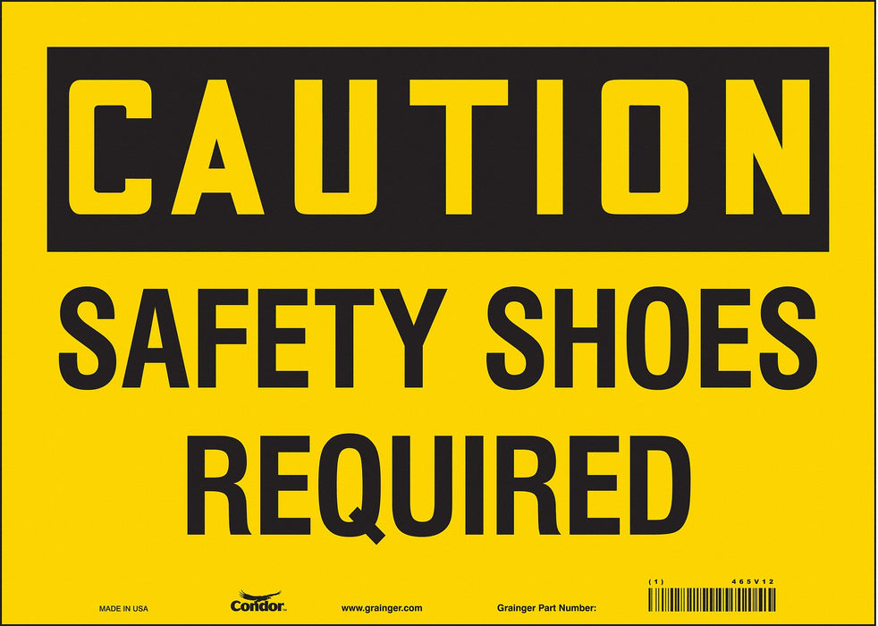 Safety Sign 10 in x 14 in Vinyl