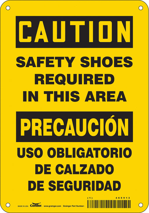 Safety Sign 10 inx7 in Aluminum
