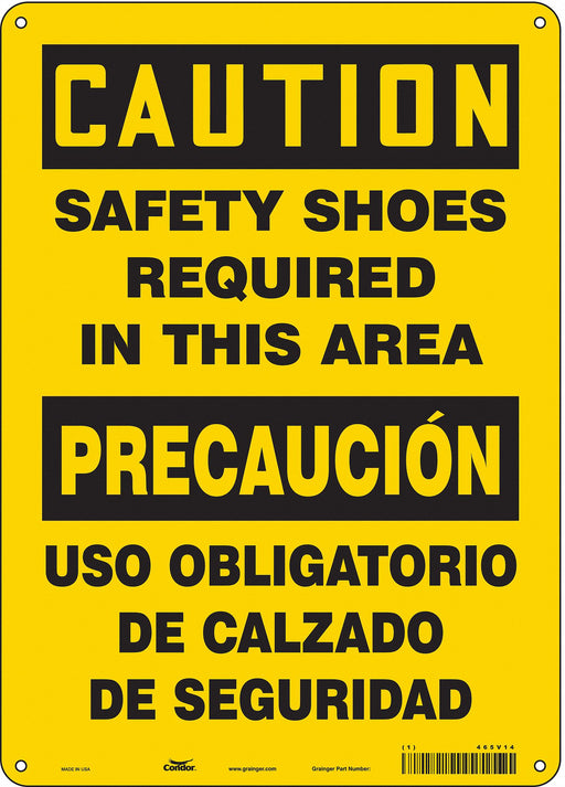 Safety Sign 14 inx10 in Aluminum